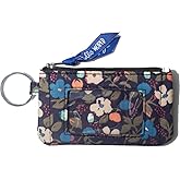 ID Case Wallet with Lanyard - Women's Fashion ID Holder Keychain (Bloom Whispers)