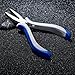 Pandahall 1pc Carbon-Hardened Steel Ferronickel Flat Nose Jump Rings Opener Bending Shaping Tool Handy Jewelry Pliers 5x2.28 Inch