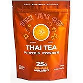 Tuk Tuk Go Clear Whey Protein Drink Mix - Thai Tea - 25g Clear Whey Isolate - Refreshing Flavor - 17 Servings - Post Workout Recovery