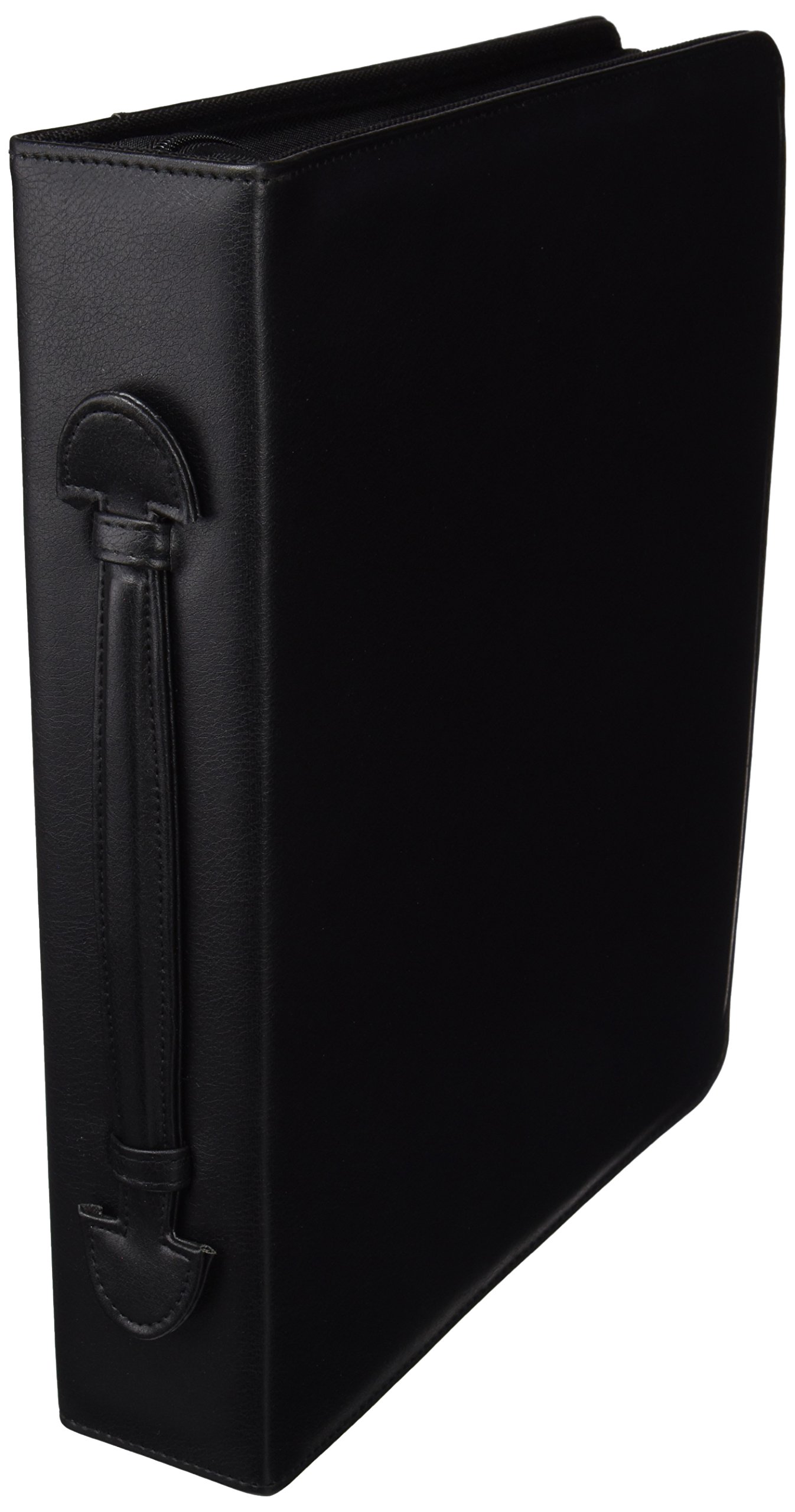Alassio 30076 OSI Conference Folder in DIN A4 Format Imitation Leather Document Folder in Black 36 x 30 x 7.5 cm