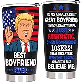 Valentines Day Gifts for Boyfriend Gifts from Girlfriend - Funny Anniversary Birthday Gift for Him Boyfriend Bf, Valentines Day Tumbler Cup, 20 OZ Stainless Steel Insulated Travel Coffee Tumbler Cup