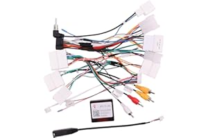 ViaBecs 16PIN Car Radio Wiring Harness for Toyota Corolla RAV4 Camry 4Runner Tundra Highlander 2014-2018, Aftermarket Stereo 