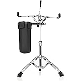 AKOZLIN Snare Drum Stand with Drum Sticks Holder Double Braced Tripod Snare Stand for 10 to 14 Inch Snare Drum Pad Height Adj