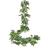 JoyHome 6FT Pine Christmas Garland Clearance, Artificail Greenery Garland Realistic Cedar Cypress Garlands for Holiday Mantel Fireplace Table Centerpiece Home Decor