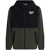 Reebok Boys Fleece Jacket - Weather Resistant Polar Fleece Lined Full Zip Boys Winter Coat - Cozy Hooded Kids Winter Jacket