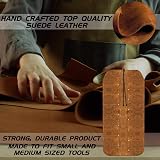 UJ Ramelson Leather Tool Roll Holder 12 Pocket Chisels Hammers Gouges Pouch view 4