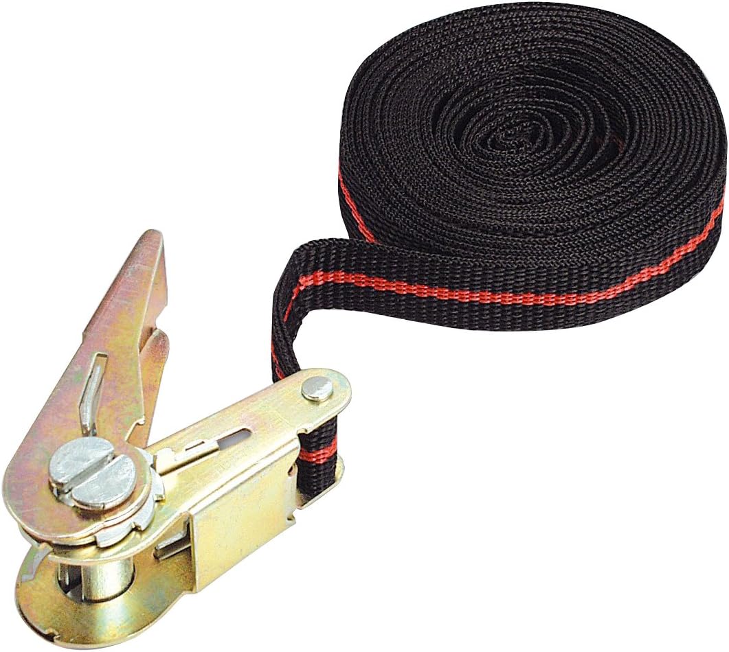 Mannesmann M 085-T Tension Belt with Ratchet, Schwarz, Rot