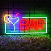 JFLLamp Bar Neon Signs for Wall Decor Led Bar Lights for Bedroom Led Sign Room Decor Aesthetic Suitable for Living Room Bistro Man Cave Party