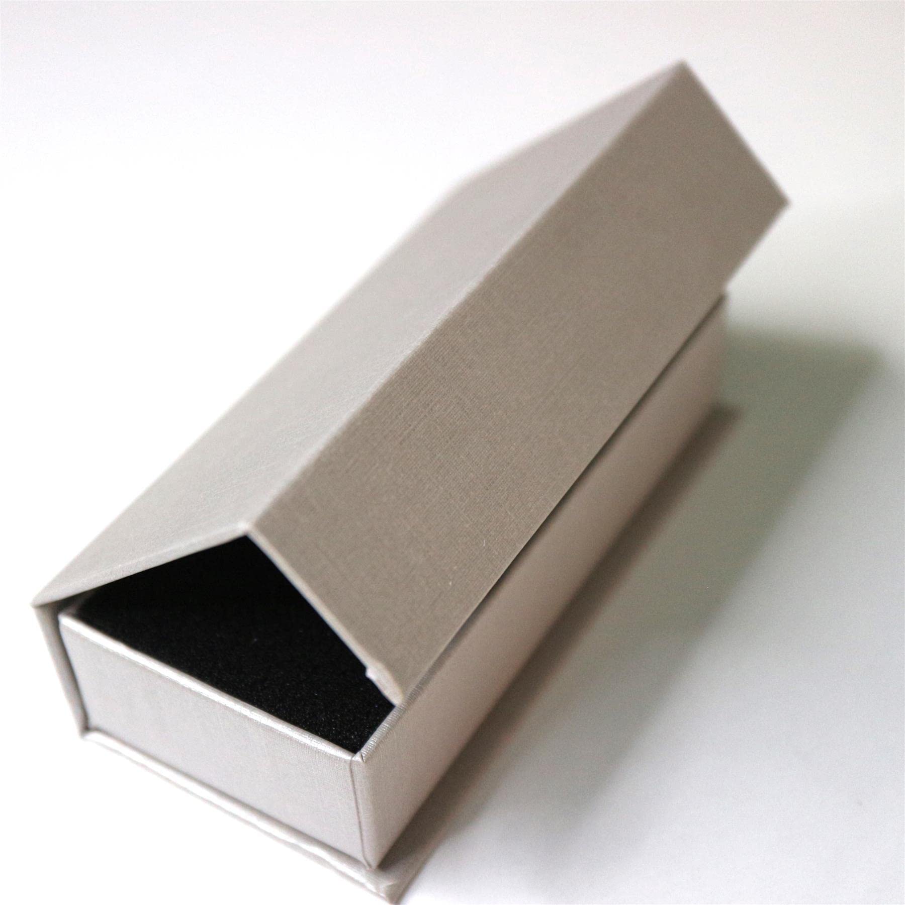 4X Magnetic USB Presentation Gift Boxes, Textured Silver, Flash Drives, Removable Drives, Wedding Presentation Gift Box