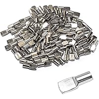 POWERTEC QP1106 1/4-Inch Shelf Pegs, 1/4", Nickel,100