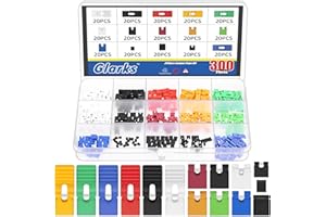 Glarks 300pcs 1.27/2.0/2.54/mm Jumper Caps Kit, 6 Colors PCB Circuit Board Shunt Cap, Jumper Short Circuit Connection Pin Blo