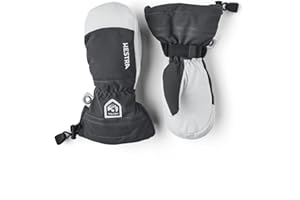 Hestra Army Leather Heli Ski Junior Mitt (Youth 4-13yrs) | Waterproof, Insulated Classic Kids Snow Mittens I Ski & Snow Play