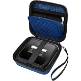 Boobowl Hard Travel Router Case for NETGEAR Nighthawk M6 Pro M5 M1 | Shock-Resistant Shell, Elastic Strap, Middle Divider and Mesh Pocket for Cable, Business Trips and Vacations, Box Only, Blue