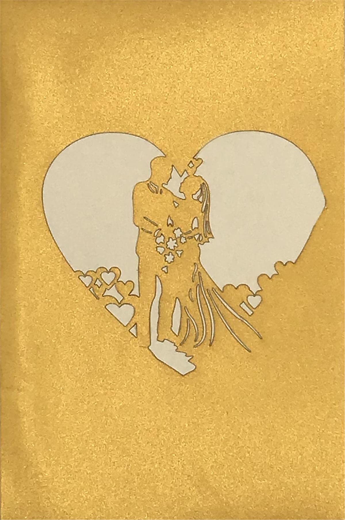 Origami Surprise Happy Wedding Greeting Card