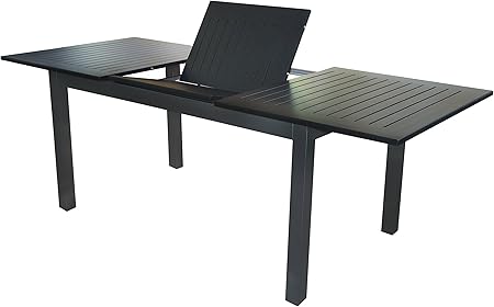 Amazon De Doppler Ausziehtisch Detroit 150 210x90 Cm Schwarz Anthrazit
