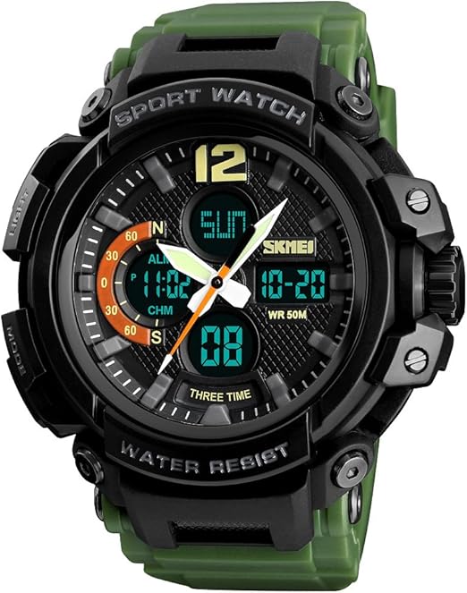 watch with digital and analog display