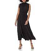 Nanette Nanette Lepore Womens Smocked High Neck Pleated Maxi Dress