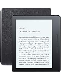 Kindle Oasis E-reader with Leather Charging Cover - Black, 6" High-Resolution Display (300 ppi), Wi-Fi + Free Cellular Connectivity - Includes Special Offers (Previous Generation - 8th)