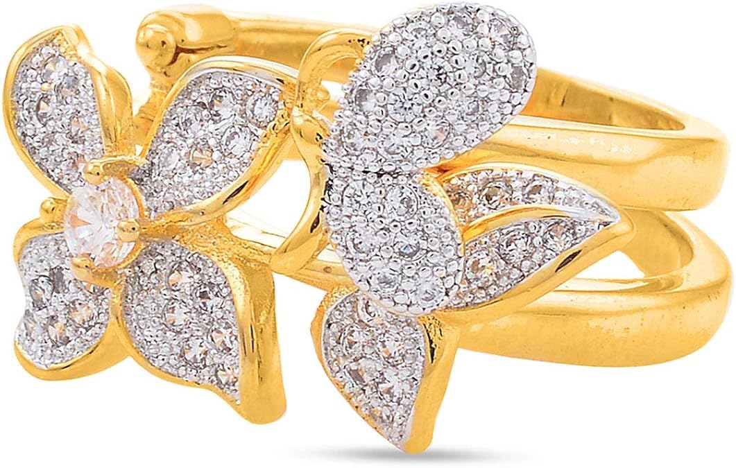 Buy Floral Designer Cocktail Ring at Amazon.in