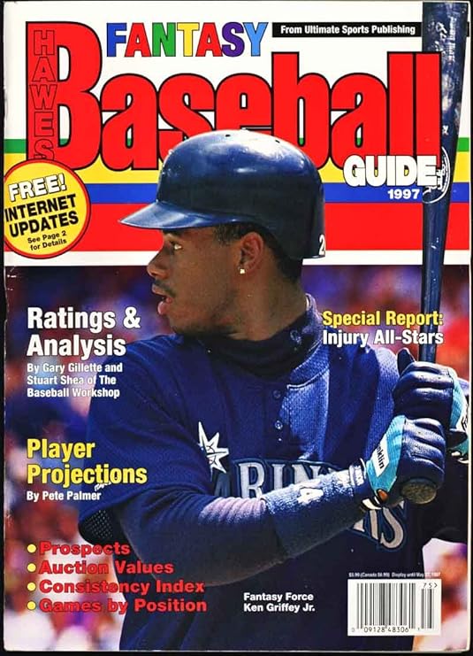 Hawes 1997 Fantasy Baseball Draft Guide Magazine Ken Griffey Jr