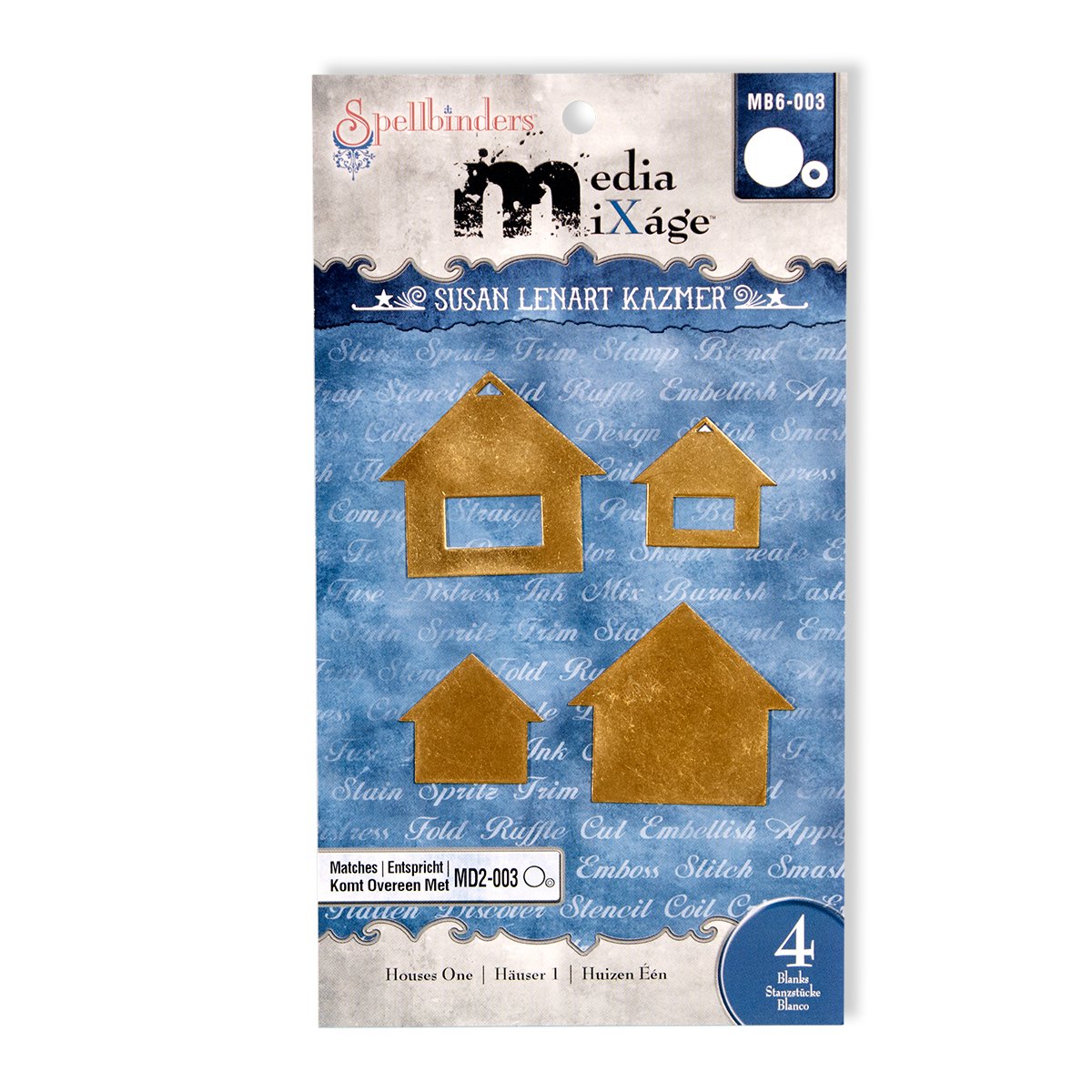 Blanks Spellbinder Paper Arts Houses One Die Template โ image 1