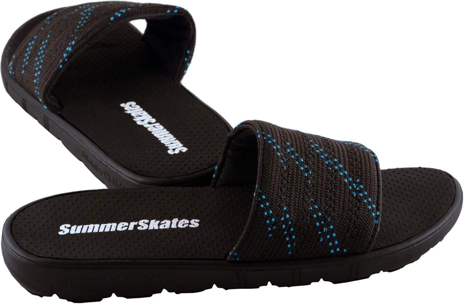 Amazon.com | SummerSkates Sandals Hockey Lace Slide Sandals, Sport Sandal for Men, Women - Black 