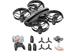 TOMZON A24W Mini Drones for Kids, 1080P RC Drone with Camera, Battle Mode, Throw to Fly, 3D Flip, Stunt Tricks, One Key Fly, 