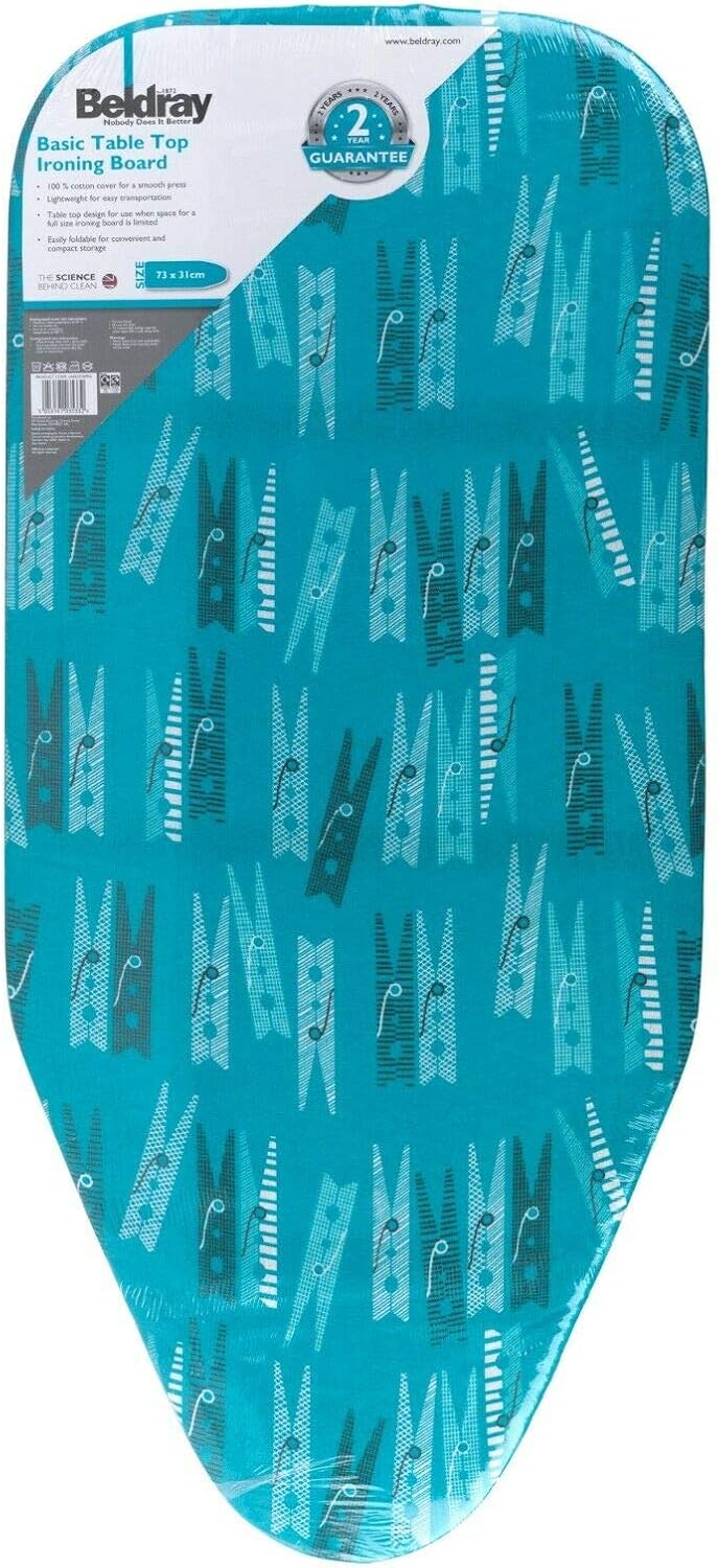 Beldray LA023735PEG Table Top Ironing Board, Space Saving Foldable Legs, Lightweight, 100% Cotton Cover - Image 5