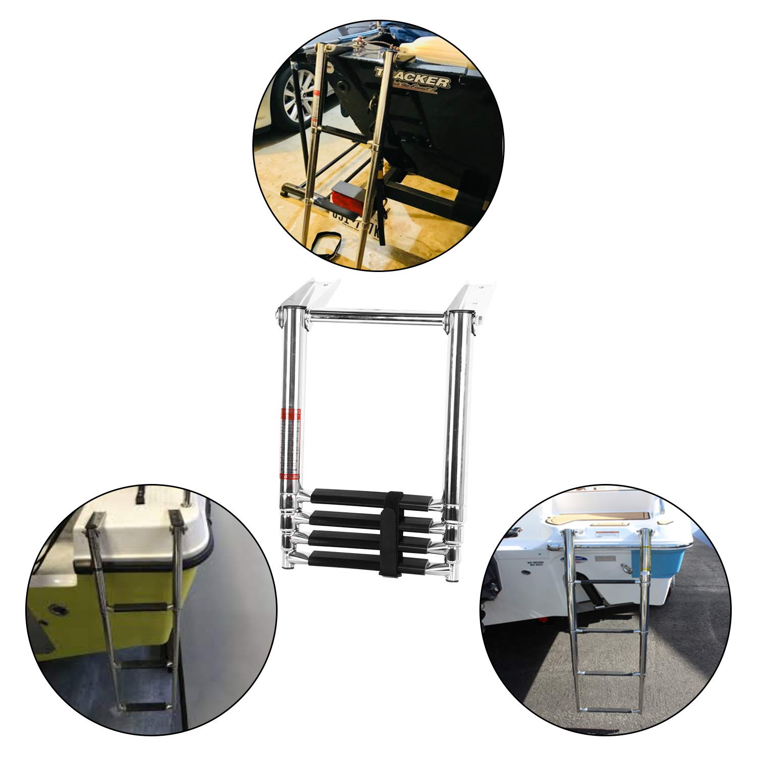 4Step Telescoping Over Platform Boarding Swim Step Ladder Stainless Steel Ladder eBay 4Step Telescoping Over Platform Boarding Swim Step Ladder Stainless Steel Ladder eBay