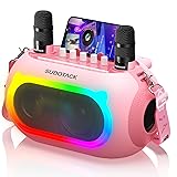 SUDOTACK Karaoke Machine for Adults Kids with 2