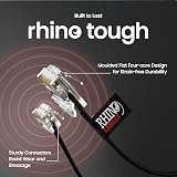 rhinocables RJ11 to RJ45 Cable Modem Router Network Patch Lead 2m Black view 4