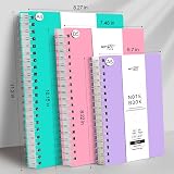 RETTACY A5 Notebook Wirebound 300 Pages 150 Sheets 100gsm Purple view 3