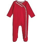Mud Pie baby-boys Mud Pie Kids Christmas Red My 1st Christmas Sleeper