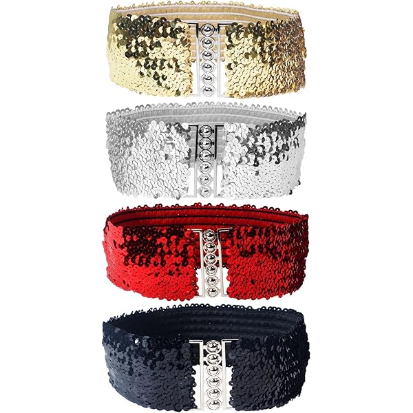 Women Chic Fashion Silver Metal Heart Buckle Belt Gold Color  display picture 1