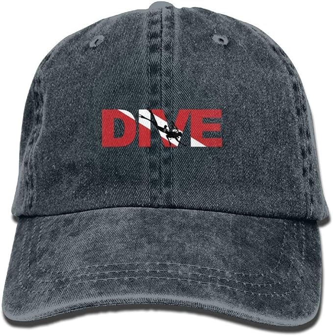 Dive Scuba Diving Snapback Cotton Hat Navy Amazon.co.uk Clothing