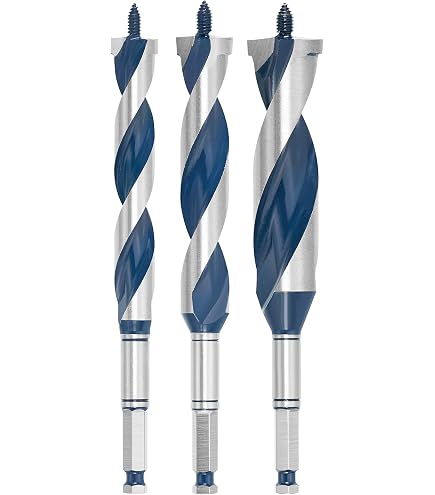 Crescent 3-Piece High Speed Auger Bit Set – Nail Ripper Technology For Wood With Nails, 6.25" Length (CDSASET-3)