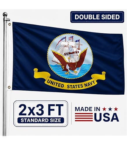 Amazon.com: Mosprovie Navy Flag 2x3 Outdoor Double Sided Heavy