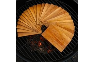 CEDAR ALPHA Value 20Pk Alaskan Western Red Cedar Wraps, 5”x 8”, Cedar Wraps for Grilling Salmon, Shrimp, Veggies... Organic S