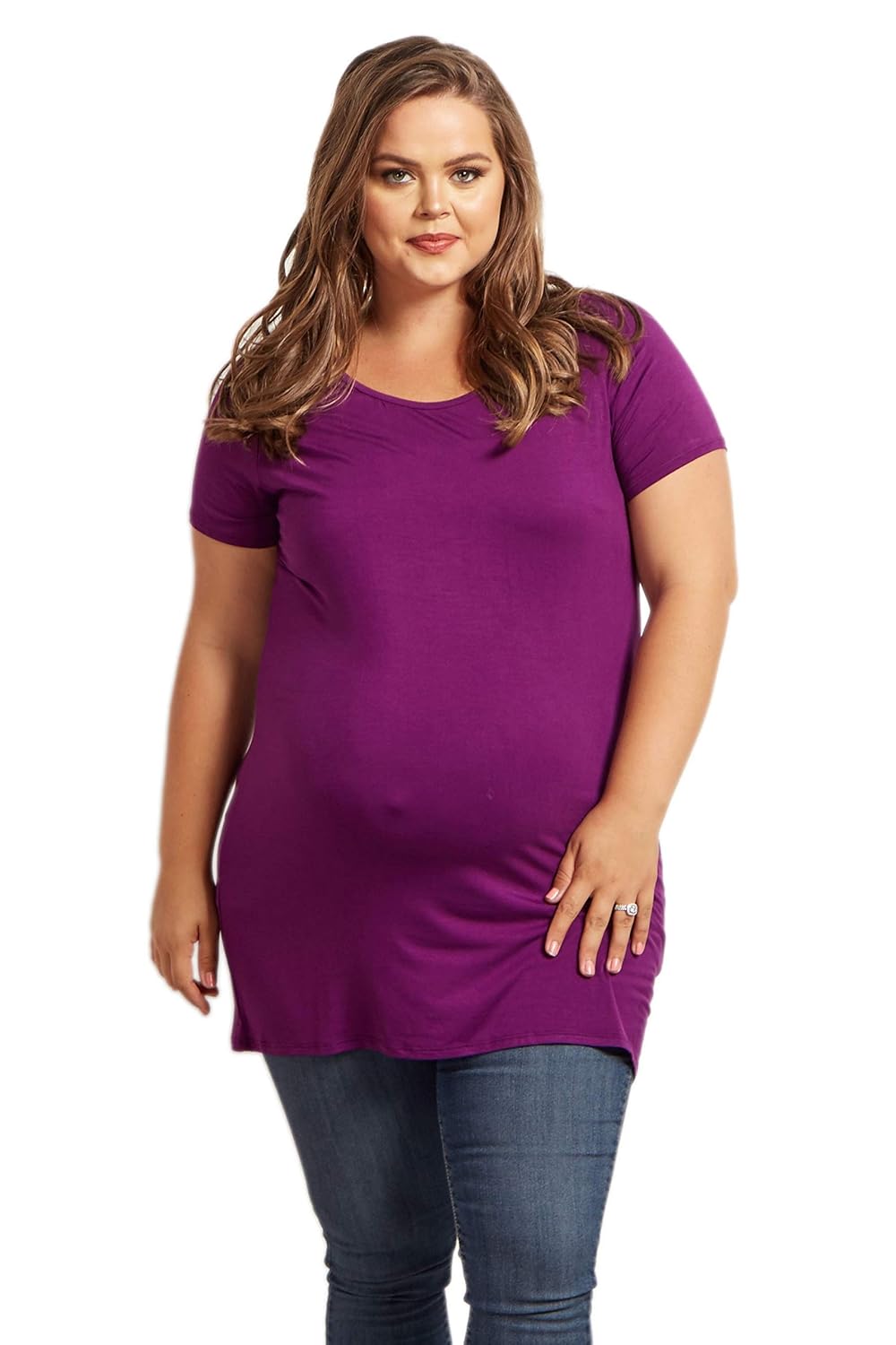 pink blush plus size maternity