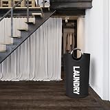 DOKEHOM 90L Large Collapsible Laundry Basket Freestanding Hamper Black view 8