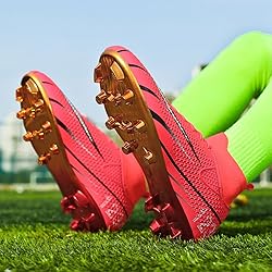 HESBITEUL Outdoor Soccer Shoes Mens Women: Football