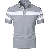 HOOD CREW Mens Short Sleeve Polo Shirts Stylish Design Summer T Shirt