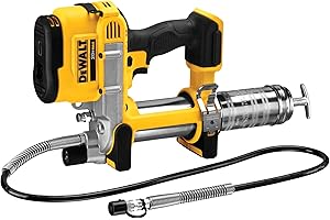 DEWALT Grease Gun 20V MAX, Cordless Electric Grease Gun 42” Hose, 10,000 PSI, Variable Speed Triggers, Tool Only (DCGG571B)