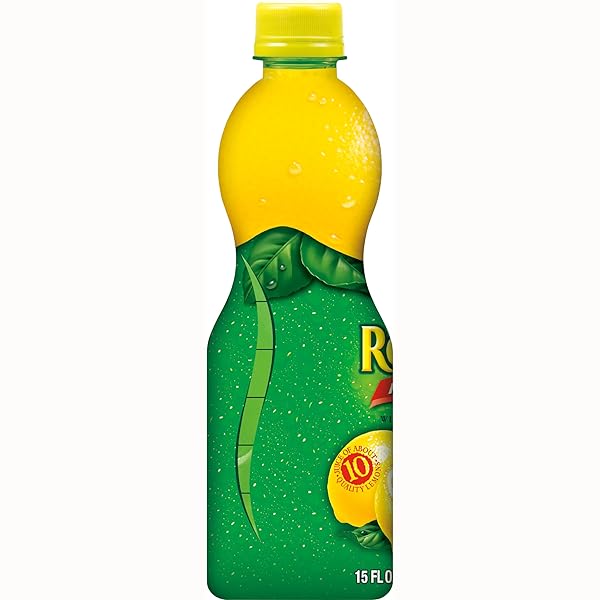 REALEMON 100% LEMON JUICE, 15 FL OZ BOTTLE, MADE WITH LEMON JUICE FROM CONCENTRATE, GLUTEN-FREE, SODIUM FREE, PERFECT MIXER TO ADD TO COCKTAILS AND MARINADES