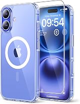 TAURI Magnetic iPhone 16 Case 6.1 Clear MagSafe Shockproof Military Grade HD view 1