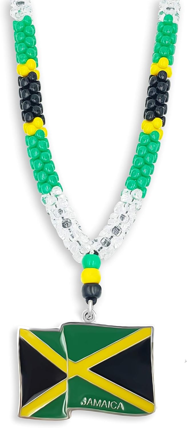 Jamaica Flag Necklace