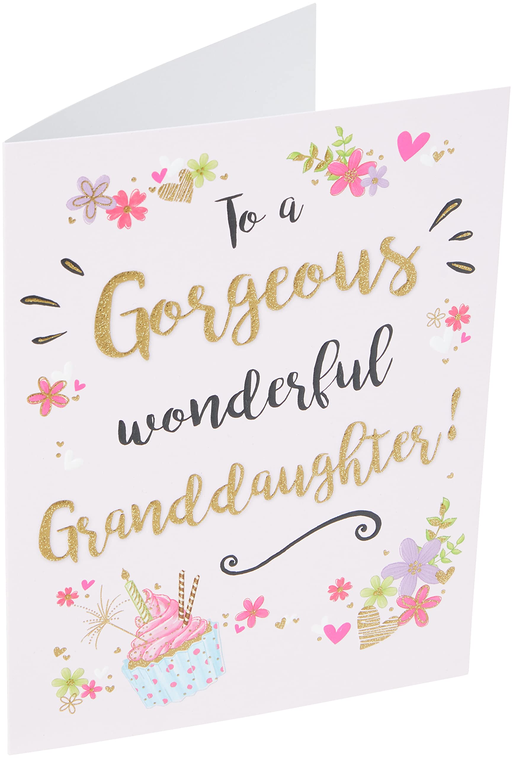 Piccadilly Greetings Modern Birthday Card Granddaughter - 8 x 6 inches