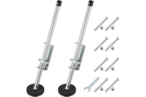 SEHOI 2 PCS Ladder Leveler, Ladder Leg Extensions Levelers, Stairs Extension Ladder Stabilizer with Rubber Feet, Ladder Leveling Feet for Stable Platform, 330 Lbs Loading Capacity