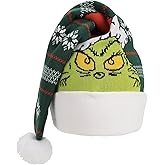 Bioworld The Grinch Fair Isle Jacquard Acrylic Santa Hat
