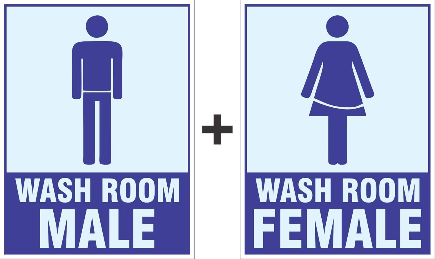 Amazing Sign Sign Board Male Female Washroom Set Of 2 Amazon